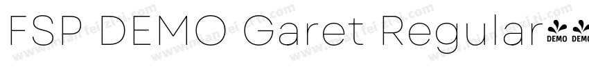 FSP DEMO Garet Regular字体转换